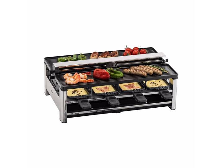Trisa Pure Melt Raclettegrill – Raclette Ofen/Raclette Grill – schwarz / silber