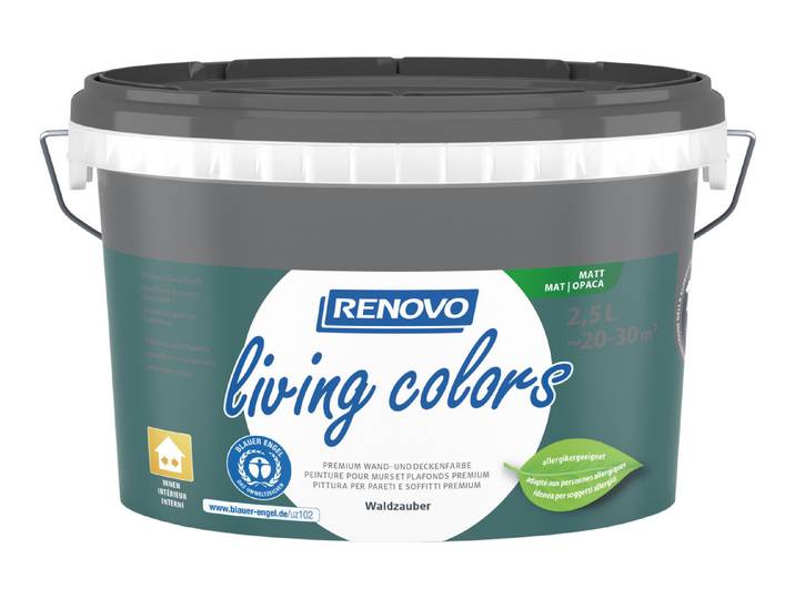 Renovo Living Colors Wand- und Deckenfarbe Waldzauber 2.5 l