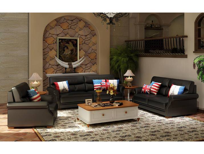 Xlmoebel Polstergarnitur Elegante Sofagarnitur aus Leder im modernen Designer-Stil, (Sofagarnitur, 3-tlg., Sofagarnitur 3+1+1 Sitzer), Hergestellt in Europa