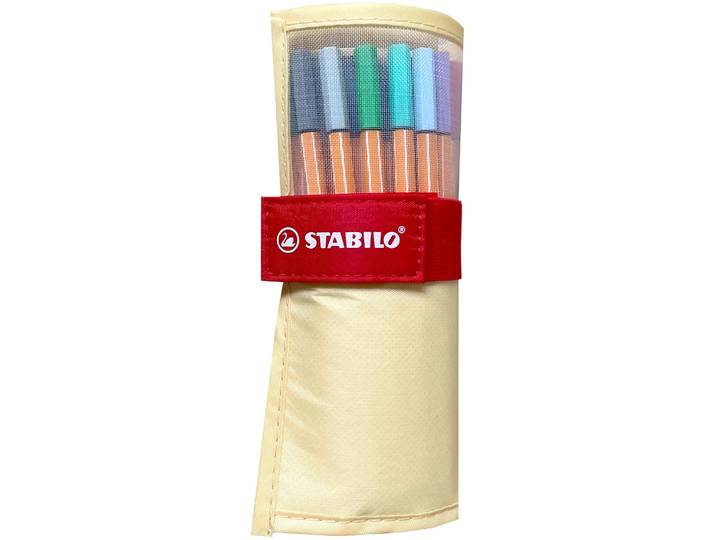 Stabilo point 88 25er Rollerset pastell gelb