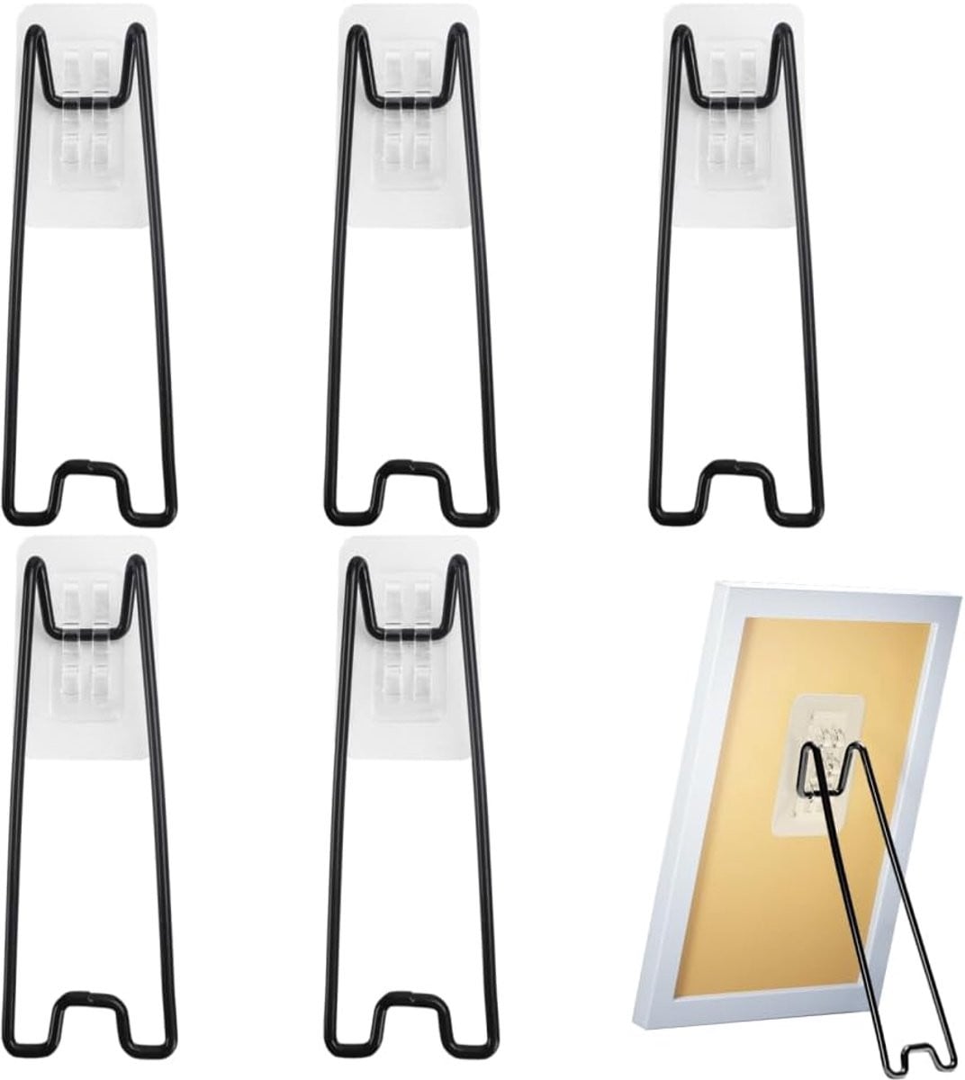 Set van 6 zelfklevende fotolijstbeugels van 18 cm voor fotolijsten van 22 tot 36 cm