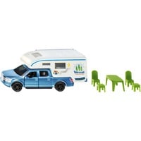 1693 SUPER Ford F150 Pick-Up Camper, Modellfahrzeug blau/weiß