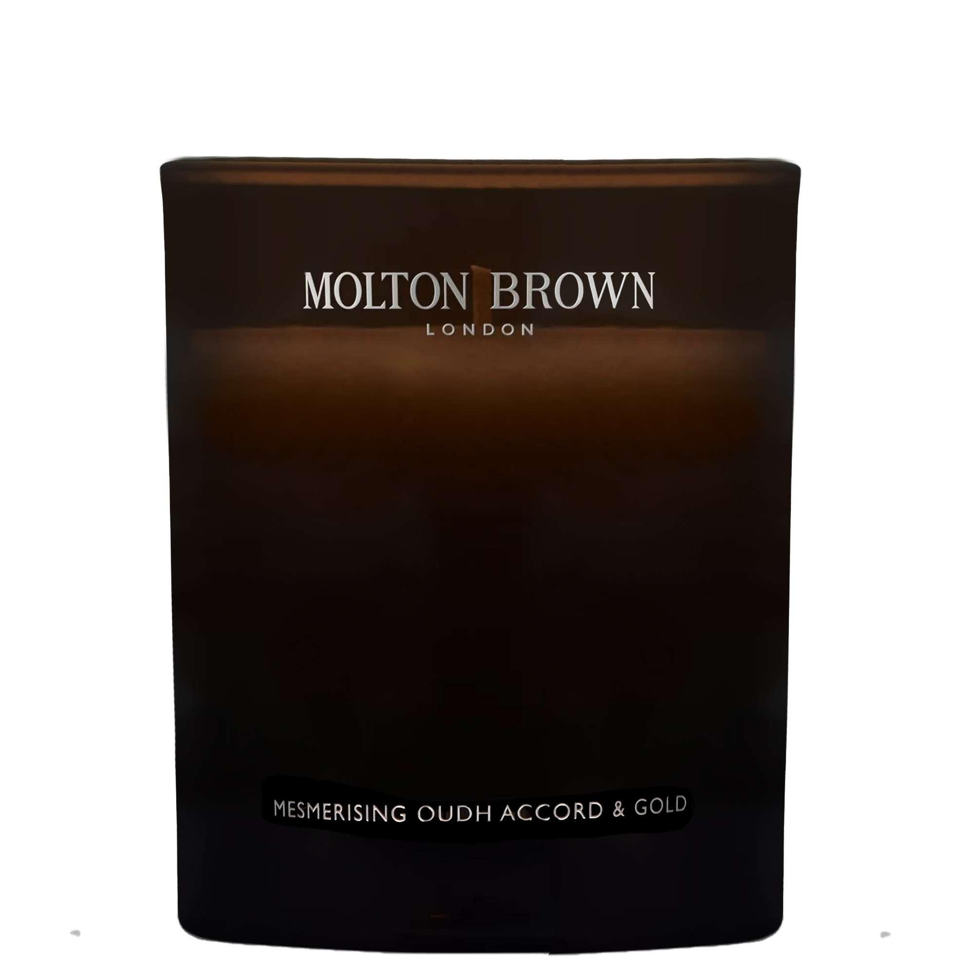 Luxuriöse Molton Brown Oudh Accord & Gold Kerze - 190g