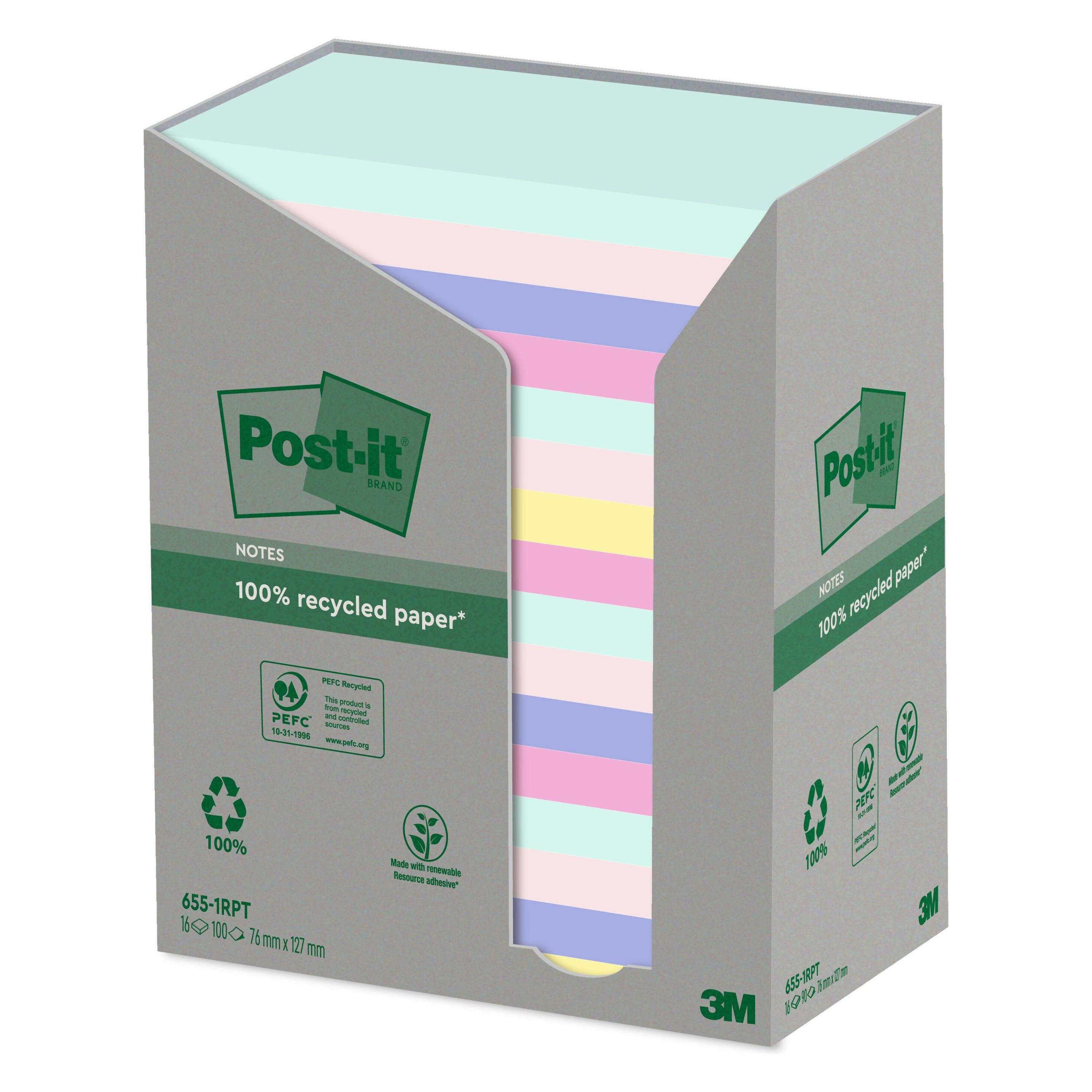 Post-it Recycling Turm (76 x 127 mm) (655-1RPT)