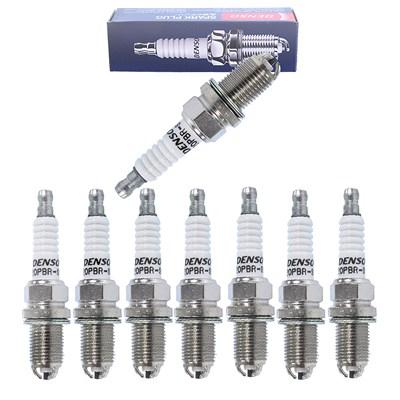 Denso 8x Zündkerze K20PBR-S10 [Hersteller-Nr. K20PBR-S10] für Porsche, VW, Audi