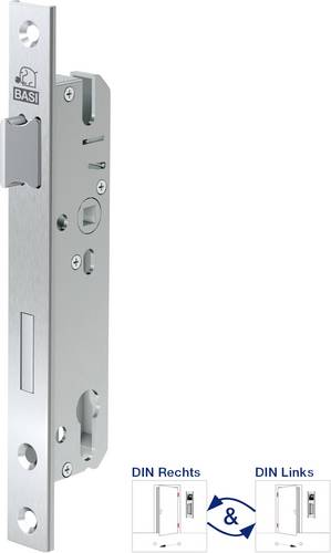 Basi 9585-2520U Einsteck-Rohrrahmenschloss Silber