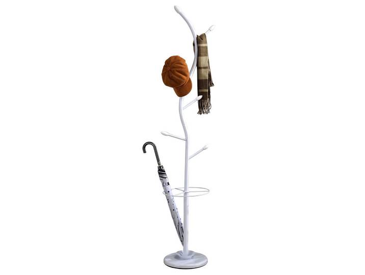 Idimex Kleiderständer Triana weiß, Weiß, Metall, Mode, 30x185x30 cm, Garderobe, Garderobenständer