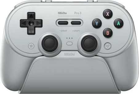 8BitDo Pro 3 Bluetooth Gamepad - Gray - Nintendo Switch / PC