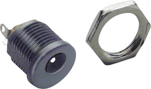 TRU Components Niedervolt-Steckverbinder Buchse, Einbau vertikal 6.3mm 2mm 1St.