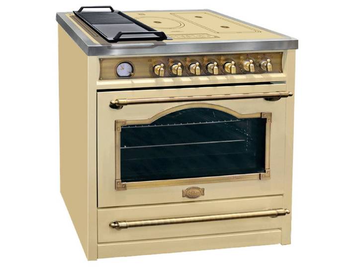 Kaiser Küchengeräte Induktions-Standherd HC 93655 IElfEm+Grilplatte, Elektro Standherd 90 cm / 115 L+Grilplatte