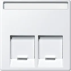 Merten MEG4574-0419 Zentralplatte für Actassi-Connector 2fach, polarweiß, System M MEG45740419