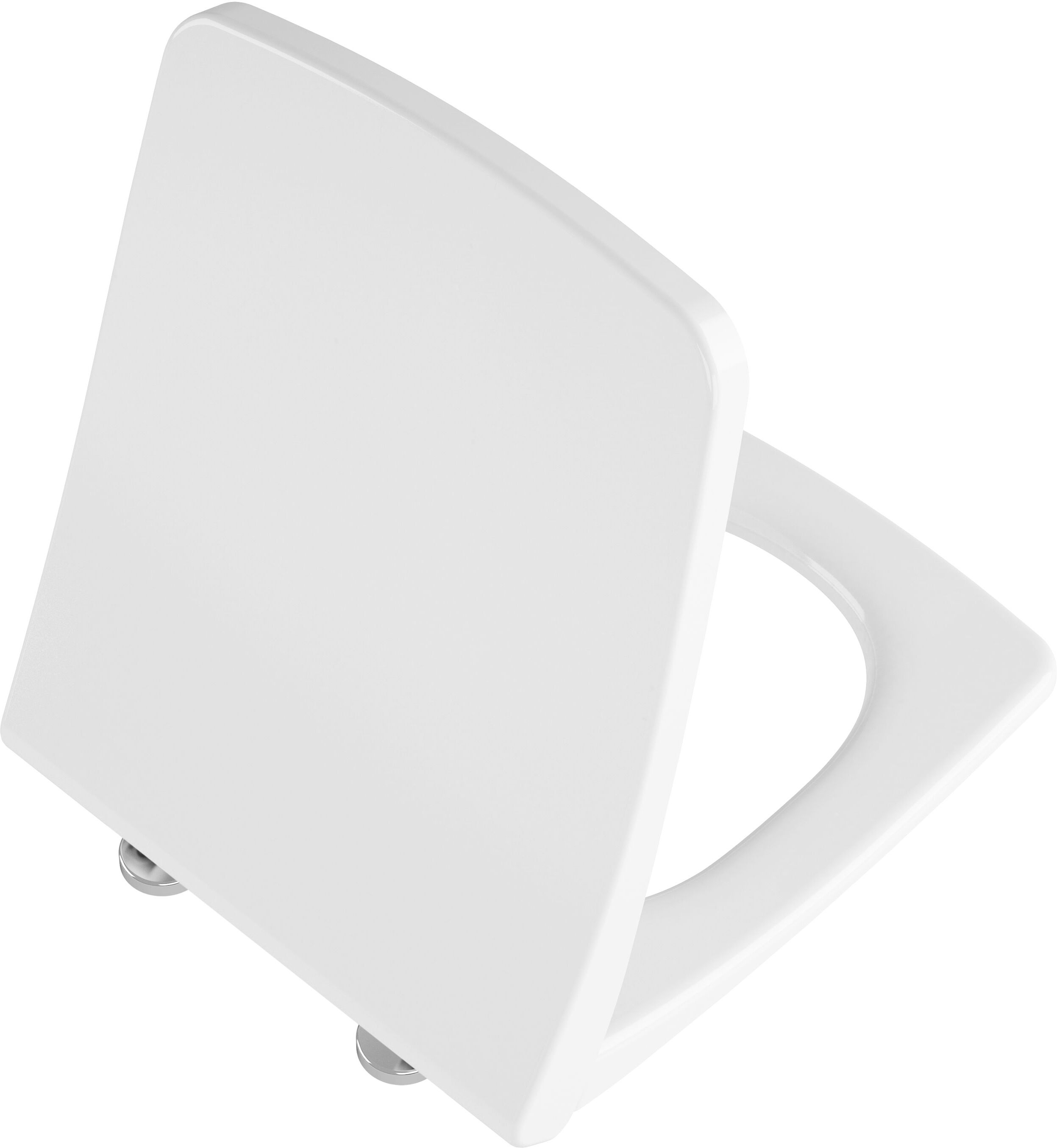 Abattant de toilettes VitrA Metropole 132-003R419 avec mécanisme de fermeture amortie et fixation rapide, en duroplast blanc brillant