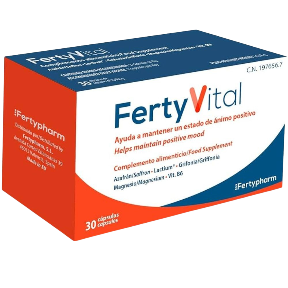 Fertypharm Fertyvital Complemento alimenticio Estado de ánimo positivo 30&nbsp;caps.