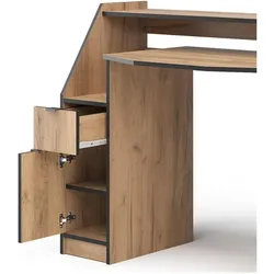 Vicco Joel, Gaming Tisch, Gold, Schwarz
