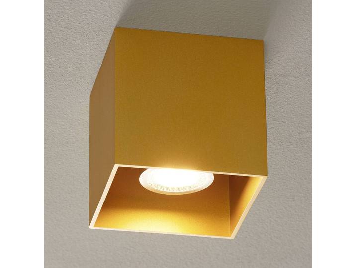 Wever & Ducré Lighting Deckenlampe Box, dimmbar, messing / gold, für Wohn- / Esszimmer, Aluminium, Modern, Deckenlampe