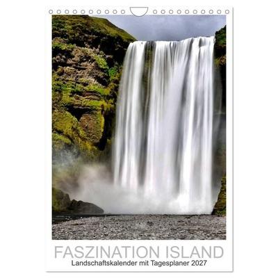 Faszination Island - Landschaftskalender mit Tagesplaner 2027 / Planer (Wandkalender 2027 DIN A4 hoch), CALVENDO Monatskalender