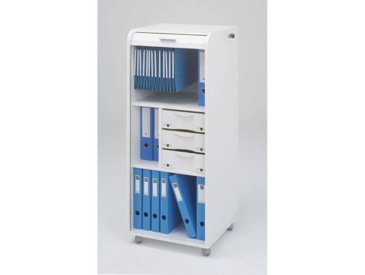 Caisson de bureau à roulettes 47 2 cm - Blanc