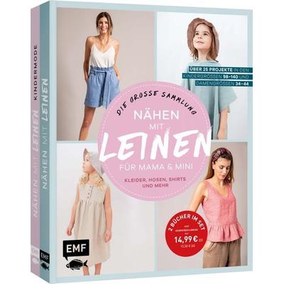 Nähen mit Leinen für Mama und Mini – die große Sammlung mit über 25 Projekten, Set von Julia Feichtinger,Tatiana Anninskaia, Edition Michael Fischer /