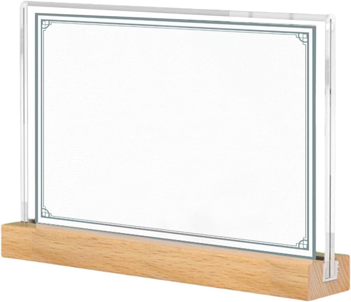 Diploma Lijst Certificaat Frame Walnoot Acryl A4 A5 A6 Natuurlijk