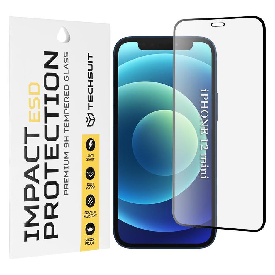 Techsuit - ESD Glass - iPhone 12 mini - Black (Apple iPhone 12 mini) (60230384)