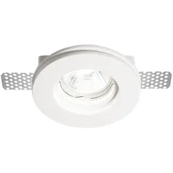 Ideal Lux Gips-Einbauleuchte SAMBA ROUND, IP20, GU10, überstreichbar, weiß, Reflektor Ø 6cm IDEA-150307