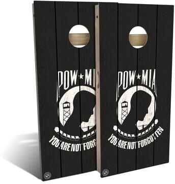 Skip's Garage POW MIA Outdoor Cornhole Board Set