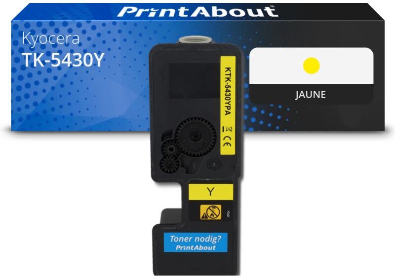 PrintAbout Toner compatible Kyocera TK-5430Y - Jaune Jaune