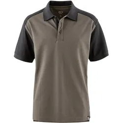 Polo-Shirt "PREMIUM" - S - schlamm/schwarz
