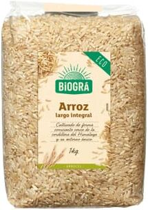 Biogra ARROZ INTEGRAL GRÃO LONGO BIO 1000g