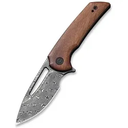 Civivi, Mehrzweckmesser, Messer aus Odium Cuibourtia-Holz, schwarzer Damast