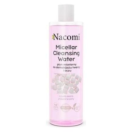 Nacomi Micellar Cleansing Water płyn micelarny do demakijażu twarzy i oczu Marshmallow 400ml (Mizellenwasser, 400 ml) (5902539714012)