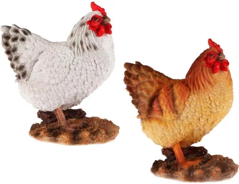 Set De Figuras Decorativas De Gallinas Progarden Multicolor Talla Única Unisex