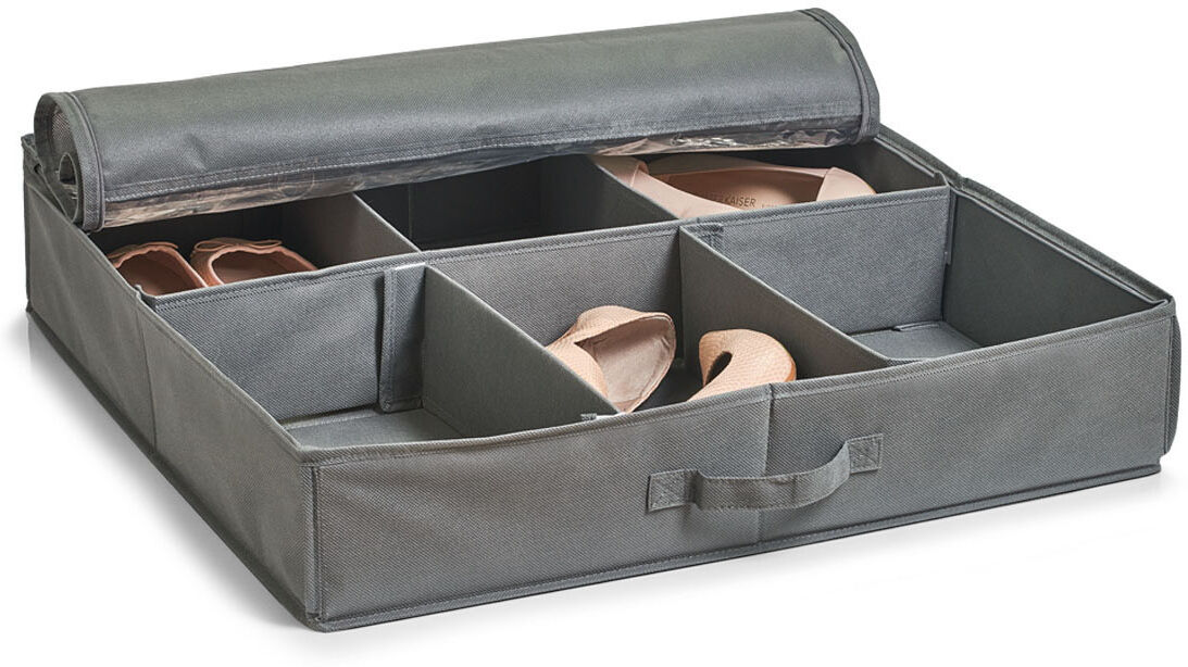 Organizer ZELLER PRESENT "Schuhe", grau, B:60cm H:13cm T:60cm, Vlies, Aufbewahrungsboxen, Organizer, Aufbewahrungsbox grau Einheitsgröße