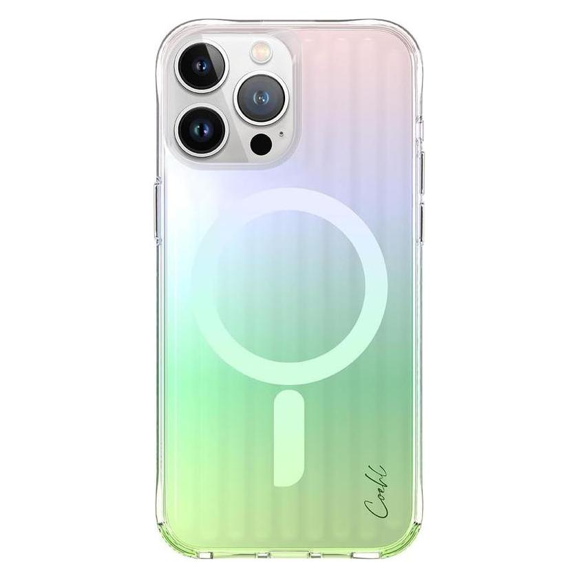 Uniq etui Coehl Linear iPhone 15 Pro Max 6.7" Magnetic Charging opal/iridescent (Apple iPhone 15 Pro Max) (1579257259)