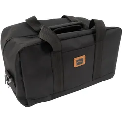 Robuste Reisetasche - Handgepäck-Format für Flugreisen & Urlaub - schwarz, 35x20x20cm, faltbar, Polyester - mit Schulterriemen & Seitentasche