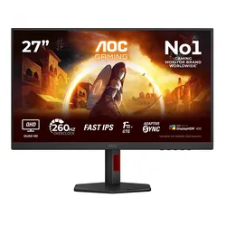 AOC Q27G4ZRP 27 Zoll QHD Gaming Monitor 0,3 ms Reaktionszeit 260 Hz