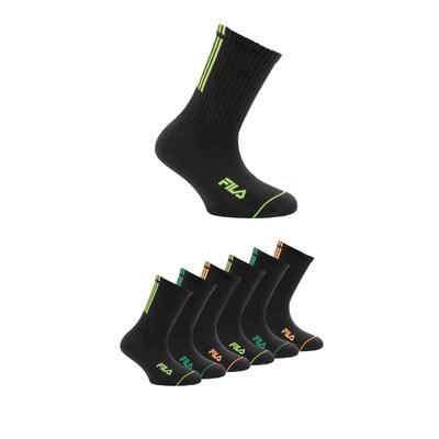 Socken FILA, Mädchen, Gr. 31-34, schwarz (bunt), Baumwollmischung, Socken Socken