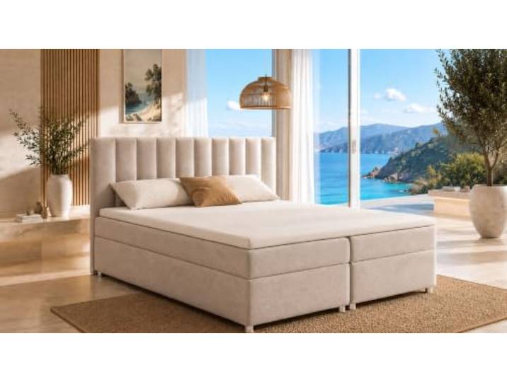 Best For Home Trinity K-10 Boxspringbett 200x200 mit Topper & Bettkasten