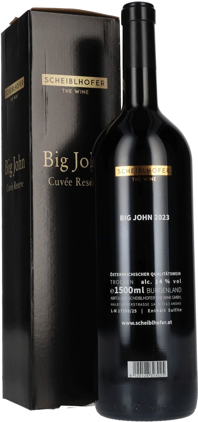 Scheiblhofer Big John Cuvée Reserve 2023 14% Vol. 1,5l in Geschenkbox