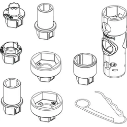 Hansgrohe Universal-Steckschlüsselsatz Axor , 98861000 98861000
