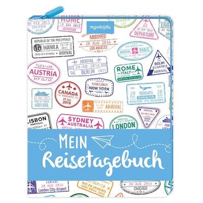 Mein Reise-Tagebuch - Eintragbuch mit Reißverschluss, Taschenbuch von , Lingen