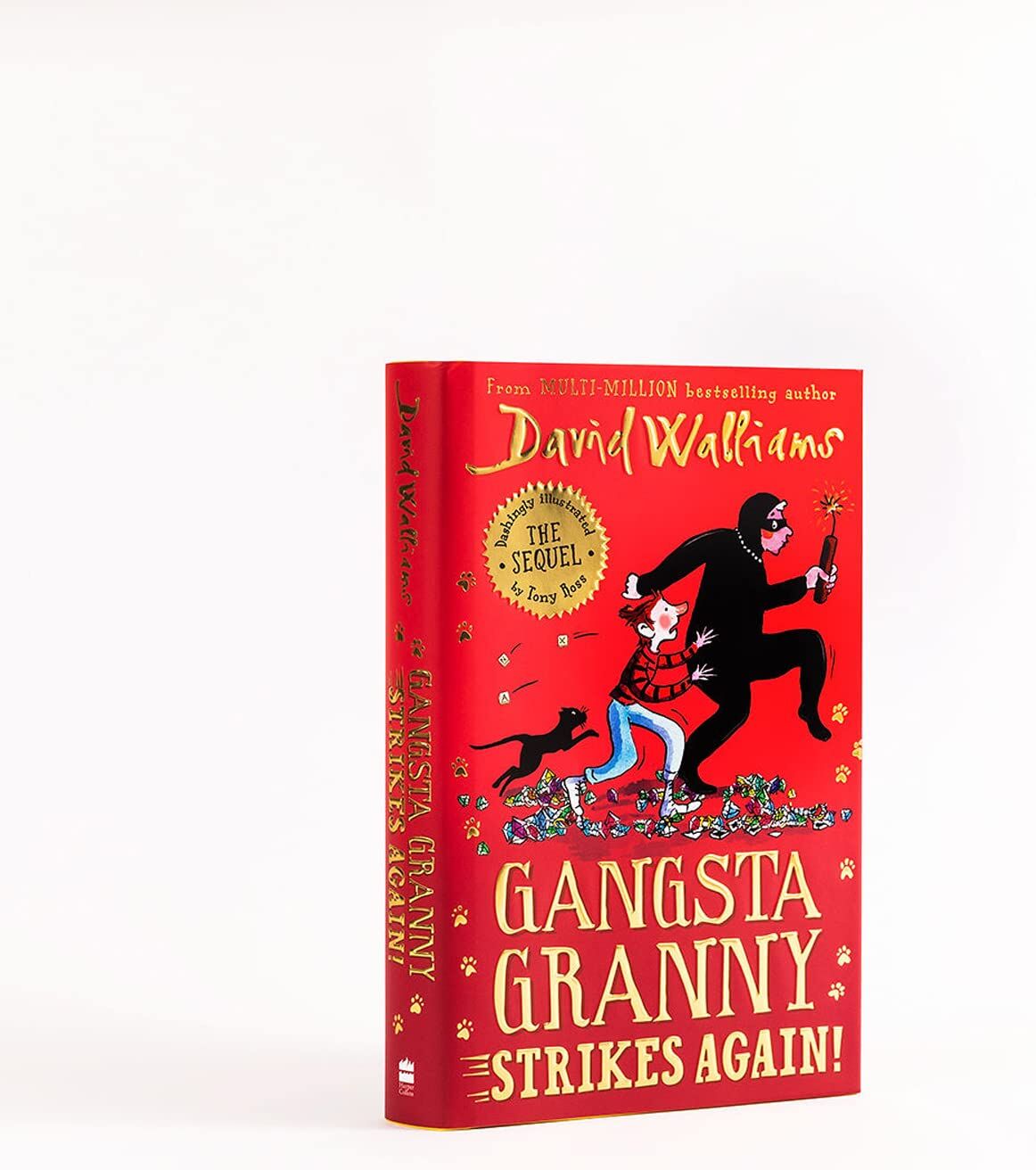 HARPERCOLLINS Gangsta Granny Strikes Again! Hardcover Book by David Walliams – Funny Illustrated Adventure Story for Kids