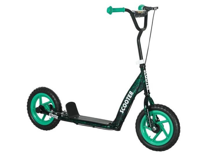 Trottinette pour enfants - Réglable en hauteur - Frein arrière - Béquille - Antidérapant - 118x52x80-88 cm - Acier