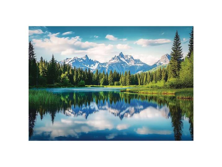 FOTOTAPETE 3D Effekt Berge Landschaft 300x210