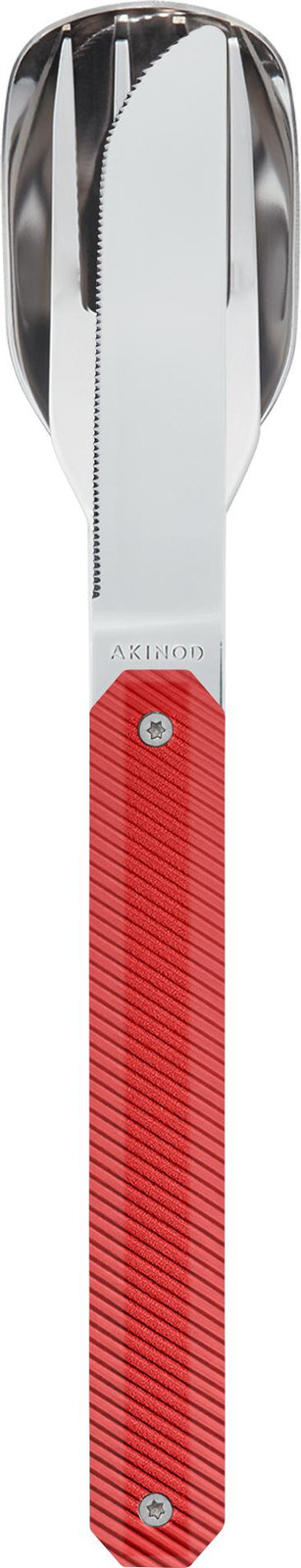 Akinod Bestekset, 12 stuks, aluminium, rood