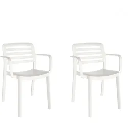 Sesseln Wind garbar Kunststoff Weiß (2er Set)