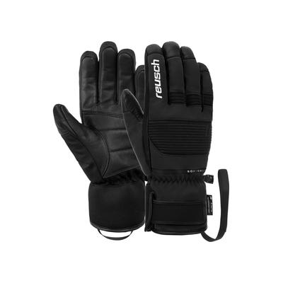 Skihandschuhe REUSCH "Fingerhandschuhe Andy R-TEX XT sehr warm wasserdicht,atmungsaktiv", Damen, Gr. 9.5, schwarz, 46% Polyester, 25% Polyamid, 25% Ziegenleder, 4% Elasthan, unifarben, Handschuhe, sehr warm,wasserdicht,atmungsaktiv