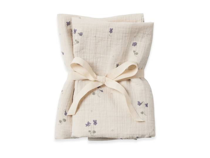 Garbo&Friends Petite Couverture Viola Muslin 2 pièces 60x60 cm