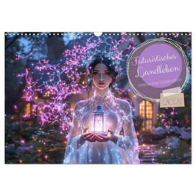 Futuristisches Landleben (Wandkalender 2027 DIN A3 quer), CALVENDO Monatskalender
