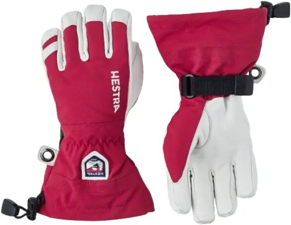Handschuhe Hestra Army Leather Heli Ski Jr (6 - Rot)
